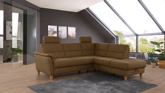 HOME AFFAIRE Ecksofa »Palmera L-Form, B: 236 cm« optional Bettfunktion & Bettkasten, Federkern