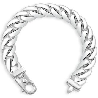 Pompeii3 Mens 14k Gold (124gram) or Platinum (233gram) 15mm Link Bracelet 9