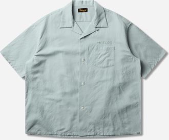 Visvim Men s Crosby Shortsleeve Shirt Light Blue