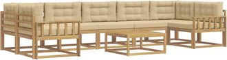vidaXL Conjunto De Sof&aacute;s De Exterior 6 Uds. Y Beige Vidaxl
