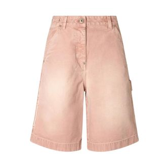 Halfboy Worker Shorts - Dames - Denim shorts - Roze - S - Katoen - Korte Broeken