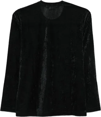 Comme Des Gar&ccedil;ons Crinkled Texture T-shirt - Black