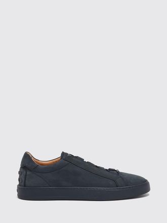 Tod's Suede Leather Slip-On Sneakers with Heel Gommini