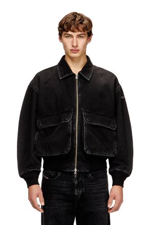 Diesel Jacket in denim - Denim Jackets - Unisex - Black