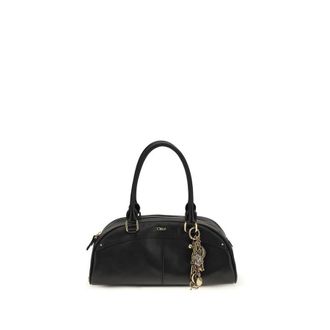 Chlo&eacute; Bowling Handbag Shoulder Bag Black