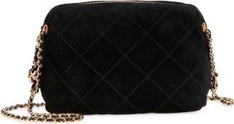 Tory Burch Fleming Soft Suede Crossbody Bag in Black at Nordstrom