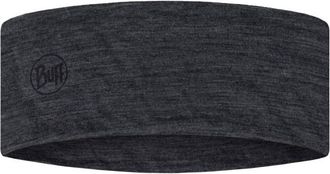 Buff Merino Lightweight Headband Stirnband - Unisex | schwarz/grau