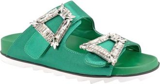 Twentyfourhaitch Sawda Sandal - Dames - Sandalen - Groen - 36 EU - Schoenen