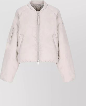 Canada Goose quilted bomber jacket zip sleeves