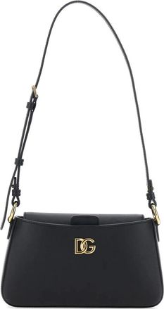 Dolce & Gabbana Telefoontas van Kalfsleer - Dames - Schoudertassen - Zwart - ONE Size - Leer - Tassen