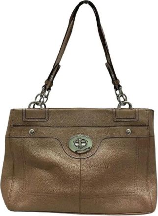 Coach Pre-owned Shoulder Bags, female, Brown, Size: ONE SIZE Pre-owned Leather Shoulder Bag