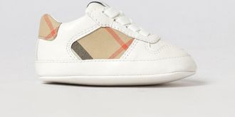Burberry Sneakers low-top da bambino in canvas e pelle con inserti Vintage check