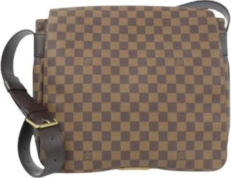 Louis Vuitton Pre-owned Cross Body Bags, male, Brown, Size: ONE SIZE Pre-owned Bastille Damier Shoulder Bag