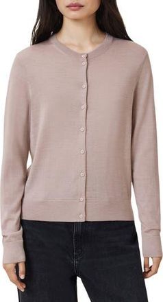 AllSaints Anouk Cardigan in Dusty Pink at Nordstrom Rack, Size Medium