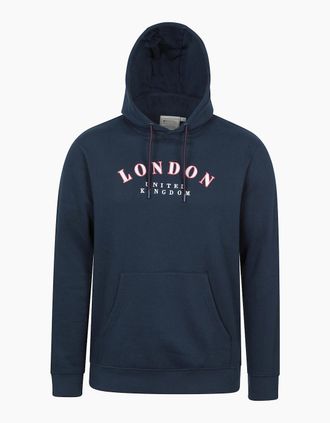 Mountain Warehouse Mens Mountain Warehouse Mens Regional London Graphic Hoodie - Navy - Size: 38