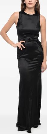 Givenchy sheer-panelled dress - women - Silk - 40 - Black