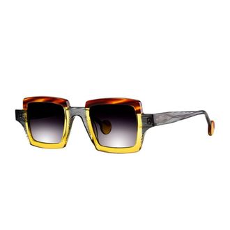 Theo Eyewear Orphisme 3 Senf Transparent/ Cognac & Zigarren Mehrfarbig