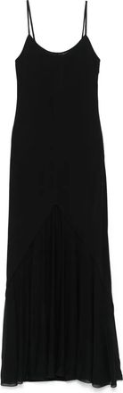 Giorgio Armani Abito midi in jersey - Nero