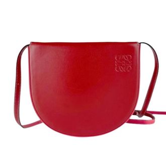 Loewe Pre-owned Cross Body Bags, female, Red, Size: ONE SIZE Pre-owned Leather Shoulder Bag