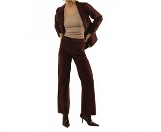 Velvet Heart Becker High-Rise Corduroy Pant In Deep Plum