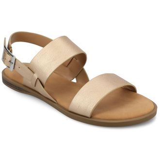 Journee Collection Women & apos;s Lavine Medium and Wide Width Flat Sandals