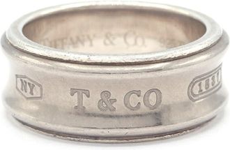 Tiffany & Co. Sterling Silver 925 Titanium Band Ring (Pre-Owned)
