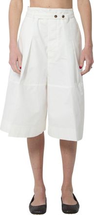 Bottega Veneta White Solid Shorts