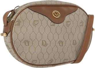 Dior Pre-owned Cross Body Bags, female, Beige, Size: ONE SIZE Pre-owned Vintage Shoulder Bag