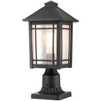 Quoizel Elstead Quoizel Cedar Point Outdoor Pedestal Light Black, IP44
