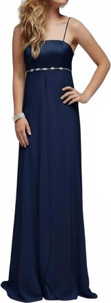 Milano Formals Silken Symphony Gown In Navy