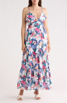 Tori Richard 2 Can Tango Kailani Cotton Maxi Dress in White at Nordstrom Rack, Size Xx-Small Regular