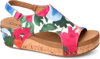 Corkys Footwear Volta Ii Floral Wedge Sandals In Flowers
