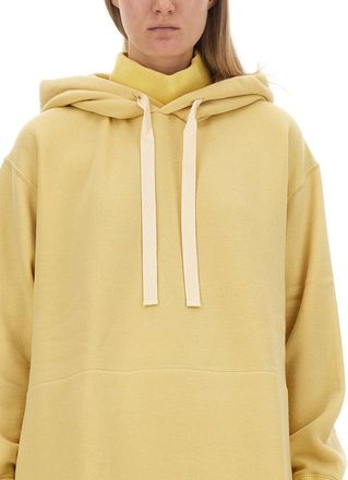 Jil Sander Virgin Wool Hoodie - Yellow