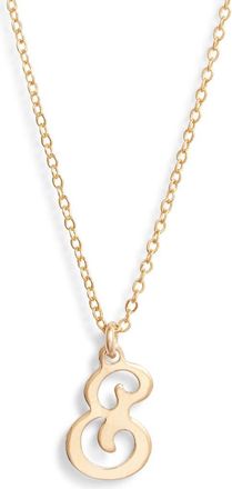 Set & Stones Gianna Initial Pendant Necklace in Gold /E at Nordstrom