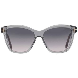 Tom Ford Lucia Smoke Butterfly Ladies Sunglasses FT1087 20A 54