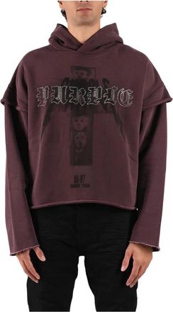 Purple Iron Gospel Nailheads Hoodie - Sweatshirts & Hoodies - Hombre - Marr&oacute;n - 2XL