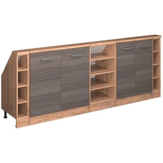 Vicco Set di mobili sottotetto Rion, Grigio nobile/rovere dorato, Set di 5, Vicco