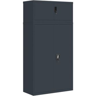 vidaXL File Cabinet Anthracite 90x40x180 cm Steel Vidaxl