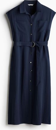 H&M Kleid mit Gürtel - Blue