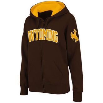 Colosseum Womens Stadium Athletic Brown Wyoming Cowboys Arched Name Full-Zip Hoodie at Nordstrom, Size Medium