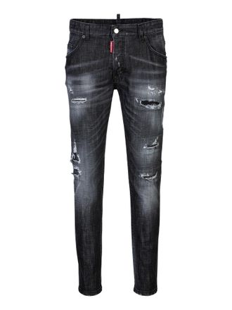 Dsquared2 Mens Jeans Skater Jean - Black Cotton - Size EU 48 (Mens)