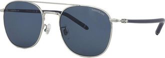 Montblanc MB0271S 008 Silver/Blue