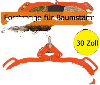 OEM Pinzas Para Levantar Troncos, Construcci&oacute;n De Acero, 76 Cm (30 Pulgadas), Alto Rendimiento, Dise&ntilde;o De Garra Dentada, Agarre Ergon&oacute;mico