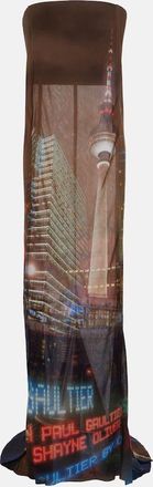 Jean Paul Gaultier x Shayne Oliver printed tulle gown