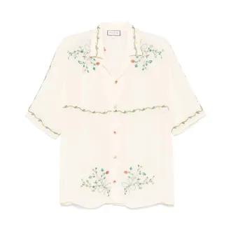 Paul & Joe Short Sleeve Shirts - male - Paul & Joe - Short Sleeve Shirts - Beige - M - Shirts