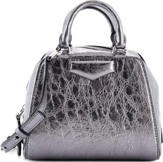 Givenchy Antigona Cube Nano leren crossbodytas - Zilver