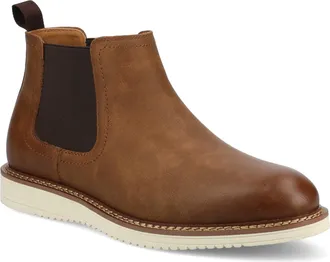 Vance Co. Vance Mens Salter Medium and Wide Width Plain Toe Casual Chelsea Boot