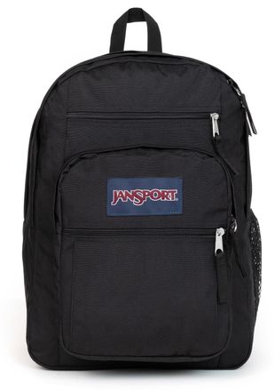 Jansport Freizeitrucksack JANSPORT Big Student, Damen, Gr. B/H/T: 33cm x 43cm x 25cm, schwarz, Polyester, Rucks&auml;cke Freizeitrucksack, mit zahlreichen F&auml;chern