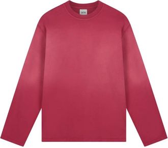 Arte Stencil Sunfade Long Sleeve T-shirt - Heren - Longsleeves - Rood - XS - Katoen - Tops
