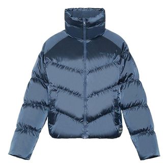 Li-Ning (WMNS) Li-Ning BadFive Short Puffer Jacket Dark Blue AYMR090-3